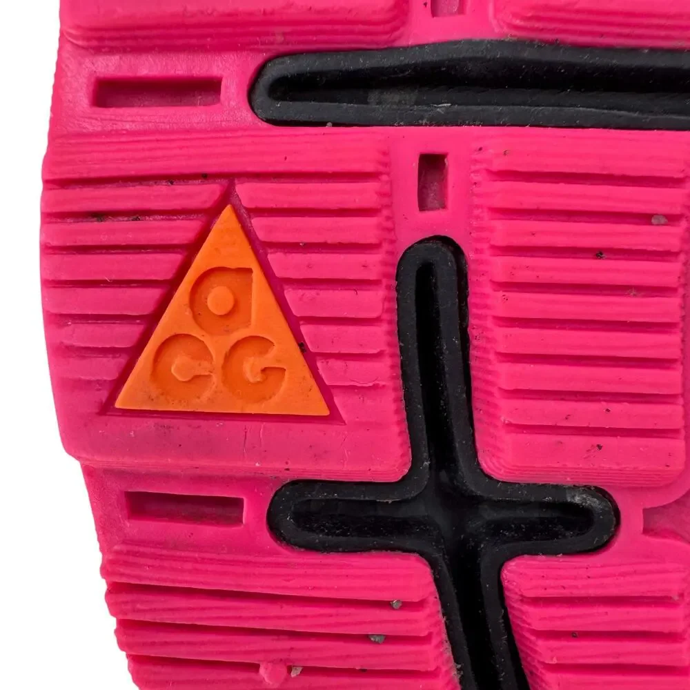Nike Stasis ACG‎ High Sneakers Youth Size 3.5 Black Pink Logo Lace Up 685610-002
